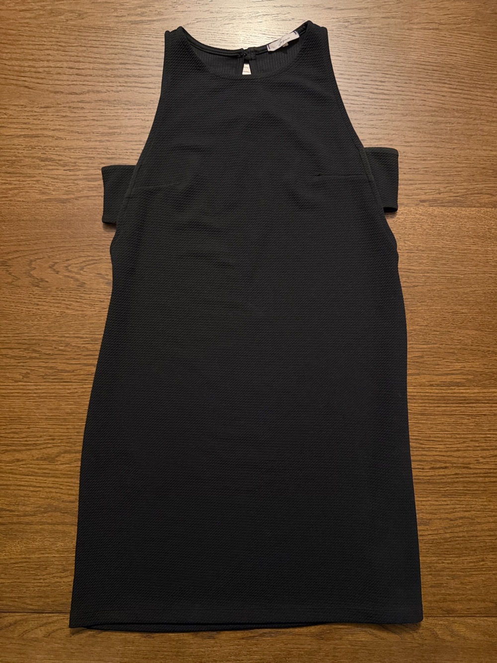 Soprano Black Mini Dress with Cutout Sides